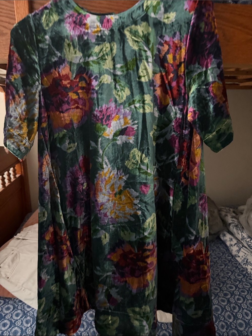Maeve Emerald Green Floral Midi Dress